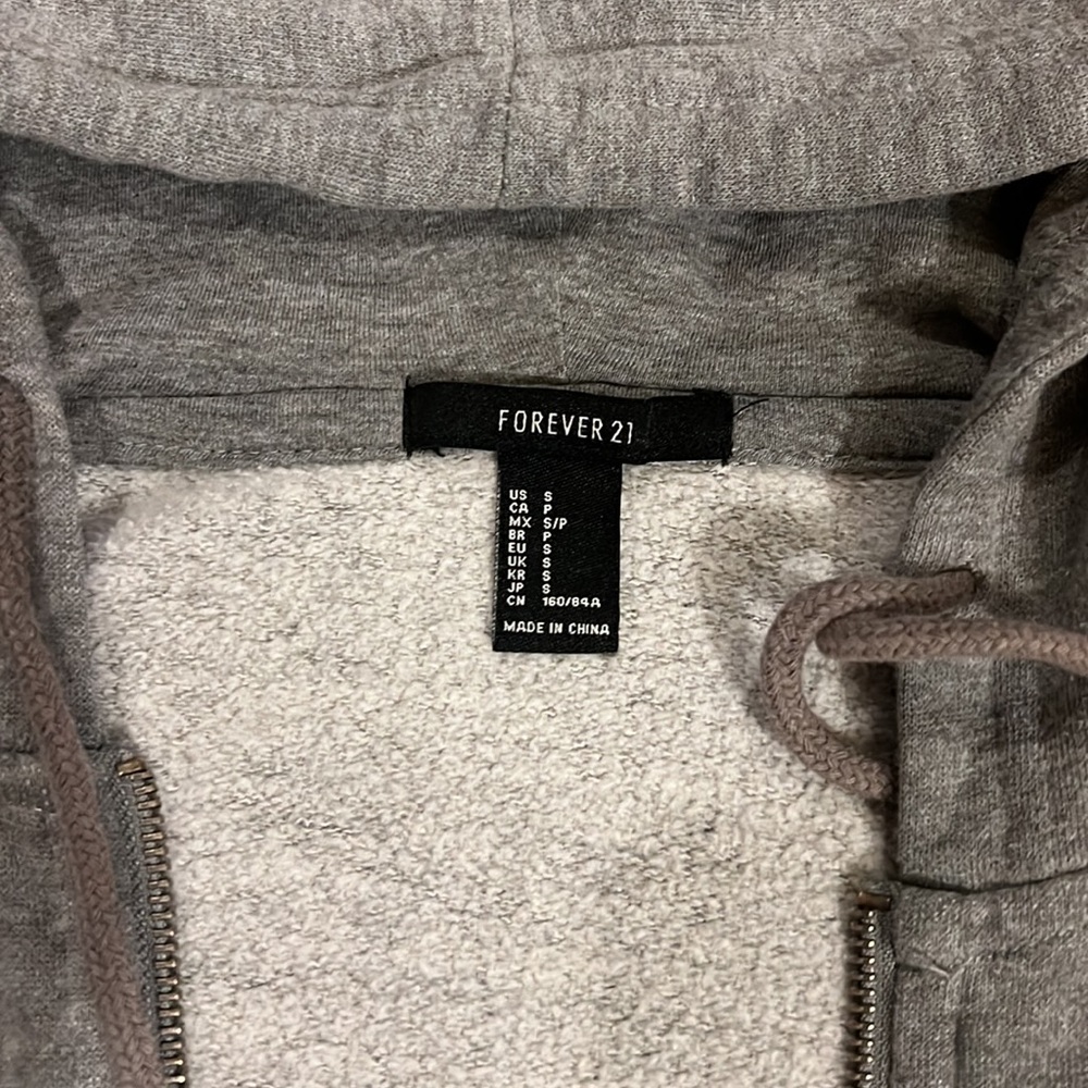 Basic Grey zip - Picture 2 of 2